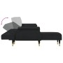 L-förmiges Schlafsofa aus schwarzem Samt 271x140x70 cm von vidaXL, Sofas - Ref: Foro24-3157224, Preis: 480,32 €, Rabatt: %