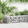 Muro de gaviones con cubiertas acero galvanizado 600x50x50 cm