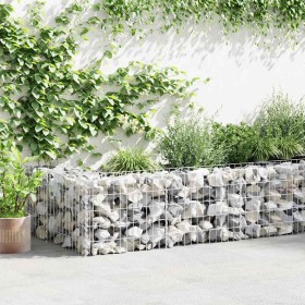 Muro de gaviones con cubiertas acero galvanizado 600x50x50 cm