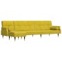 L-förmiges Schlafsofa aus gelbem Samt, 271 x 140 x 70 cm von vidaXL, Sofas - Ref: Foro24-3157225, Preis: 474,20 €, Rabatt: %