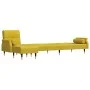 L-förmiges Schlafsofa aus gelbem Samt, 271 x 140 x 70 cm von vidaXL, Sofas - Ref: Foro24-3157225, Preis: 473,51 €, Rabatt: %