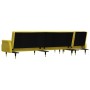 L-förmiges Schlafsofa aus gelbem Samt, 271 x 140 x 70 cm von vidaXL, Sofas - Ref: Foro24-3157225, Preis: 474,20 €, Rabatt: %
