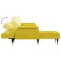 L-förmiges Schlafsofa aus gelbem Samt, 271 x 140 x 70 cm von vidaXL, Sofas - Ref: Foro24-3157225, Preis: 473,51 €, Rabatt: %