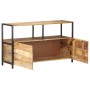 Aparador de madera maciza de mango 110x35x65 cm