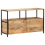 Aparador de madera maciza de mango 110x35x65 cm