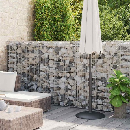 Muro de gaviones con cubiertas acero galvanizado 600x50x150 cm