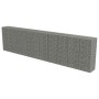 Muro de gaviones con cubiertas acero galvanizado 600x50x150 cm