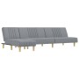 Sofá cama en forma de L tela gris claro 255x140x70 cm by vidaXL, Sofas - Ref: Foro24-3157235, Price: 371,39 €, Discount: %