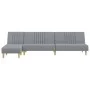 Sofá cama en forma de L tela gris claro 255x140x70 cm by vidaXL, Sofas - Ref: Foro24-3157235, Price: 386,50 €, Discount: %