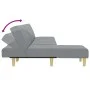 Sofá cama en forma de L tela gris claro 255x140x70 cm by vidaXL, Sofas - Ref: Foro24-3157235, Price: 386,50 €, Discount: %