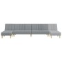 Sofá cama en forma de L tela gris claro 255x140x70 cm by vidaXL, Sofas - Ref: Foro24-3157235, Price: 371,39 €, Discount: %