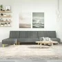 L-förmiges Schlafsofa aus dunkelgrauem Stoff, 255 x 140 x 70 cm von vidaXL, Sofas - Ref: Foro24-3157236, Preis: 394,69 €, Rab...