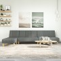 L-förmiges Schlafsofa aus dunkelgrauem Stoff, 255 x 140 x 70 cm von vidaXL, Sofas - Ref: Foro24-3157236, Preis: 404,89 €, Rab...
