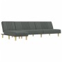 L-förmiges Schlafsofa aus dunkelgrauem Stoff, 255 x 140 x 70 cm von vidaXL, Sofas - Ref: Foro24-3157236, Preis: 404,89 €, Rab...