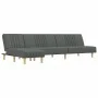 L-shaped sofa bed dark gray fabric 255x140x70 cm by vidaXL, Sofas - Ref: Foro24-3157236, Price: 394,69 €, Discount: %