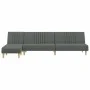 L-shaped sofa bed dark gray fabric 255x140x70 cm by vidaXL, Sofas - Ref: Foro24-3157236, Price: 394,69 €, Discount: %