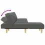L-förmiges Schlafsofa aus dunkelgrauem Stoff, 255 x 140 x 70 cm von vidaXL, Sofas - Ref: Foro24-3157236, Preis: 404,89 €, Rab...
