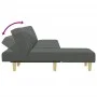 L-shaped sofa bed dark gray fabric 255x140x70 cm by vidaXL, Sofas - Ref: Foro24-3157236, Price: 394,69 €, Discount: %