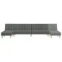L-shaped sofa bed dark gray fabric 255x140x70 cm by vidaXL, Sofas - Ref: Foro24-3157236, Price: 394,69 €, Discount: %