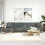 L-shaped dark gray fabric sofa bed 279x140x70 cm by vidaXL, Sofas - Ref: Foro24-3157239, Price: 443,85 €, Discount: %