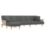Sofá cama en forma de L tela gris oscuro 279x140x70 cm de vidaXL, Sofás - Ref: Foro24-3157239, Precio: 434,60 €, Descuento: %