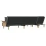 L-shaped dark gray fabric sofa bed 279x140x70 cm by vidaXL, Sofas - Ref: Foro24-3157239, Price: 443,85 €, Discount: %