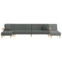 L-förmiges Schlafsofa dunkelgrauer Stoff 279x140x70 cm von vidaXL, Sofas - Ref: Foro24-3157239, Preis: 434,60 €, Rabatt: %
