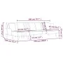 L-shaped dark gray fabric sofa bed 279x140x70 cm by vidaXL, Sofas - Ref: Foro24-3157239, Price: 443,85 €, Discount: %
