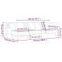 L-förmiges Schlafsofa aus hellgrauem Stoff, 279 x 140 x 70 cm von vidaXL, Sofas - Ref: Foro24-3157238, Preis: 446,61 €, Rabat...