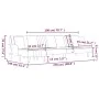 L-shaped sofa bed light gray fabric 279x140x70 cm by vidaXL, Sofas - Ref: Foro24-3157238, Price: 456,57 €, Discount: %