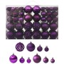 Juego de bolas de Navidad 100 piezas morado
