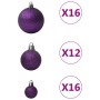 Juego de bolas de Navidad 100 piezas morado