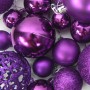 Juego de bolas de Navidad 100 piezas morado