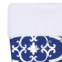 Falda del árbol de Navidad de lujo con calcetín tela azul 150cm