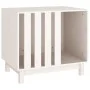 Caseta para perros madera maciza de pino blanco 70x50x62 cm de vidaXL, Casetas para perros - Ref: Foro24-822482, Precio: 104,...