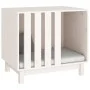 Caseta para perros madera maciza de pino blanco 70x50x62 cm de vidaXL, Casetas para perros - Ref: Foro24-822482, Precio: 104,...
