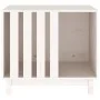 Caseta para perros madera maciza de pino blanco 70x50x62 cm de vidaXL, Casetas para perros - Ref: Foro24-822482, Precio: 104,...