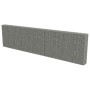 Muro de gaviones con cubiertas acero galvanizado 600x30x150 cm