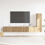 Mueble para TV de pared madera contrachapada artesanal 3 piezas en Muebles TV | Comprar online en Foro24