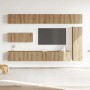 Mueble para TV de pared madera contrachapada artesanal 7 piezas en Muebles TV | Comprar online en Foro24