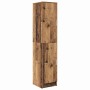 Escritorio con almacenamiento con estante 2 pcs Madera Vieja