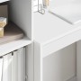 Escritorio con almacenamiento 2 pcs Blanco 45.5 x 34 x 127 cm
