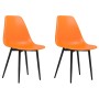 Sillas de comedor 2 unidades PP naranja