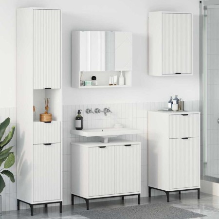 Juego de muebles de baño con cajón Madera Compuesta, Metal
