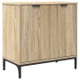 Juego de muebles de baño Roble Sonoma Madera Compuesta, Metal