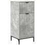 Juego de muebles de baño Gris Concreto Madera Compuesta, Metal