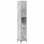 Juego de muebles de baño Gris Concreto Madera Compuesta, Metal