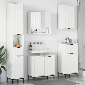 Juego de muebles de baño brillante Madera Compuesta, Metal