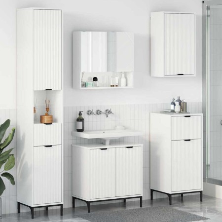 Juego de muebles de baño brillante Madera Compuesta, Metal