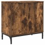 Juego de muebles de baño Roble ahumado Madera Compuesta, Metal